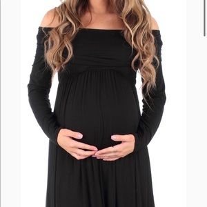 Over the Shoulder Maternity Dress